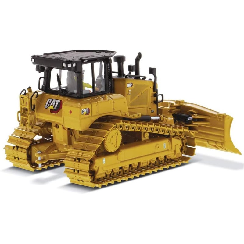 Diecast Masters ماسترز داي كاست كات كاتربيلر D6 XE LGP تراكتور دوzer مع شفرة VPAT ومشغل سلسلة عالية 1/50 نموذج داي كاست 85554 - Image 1